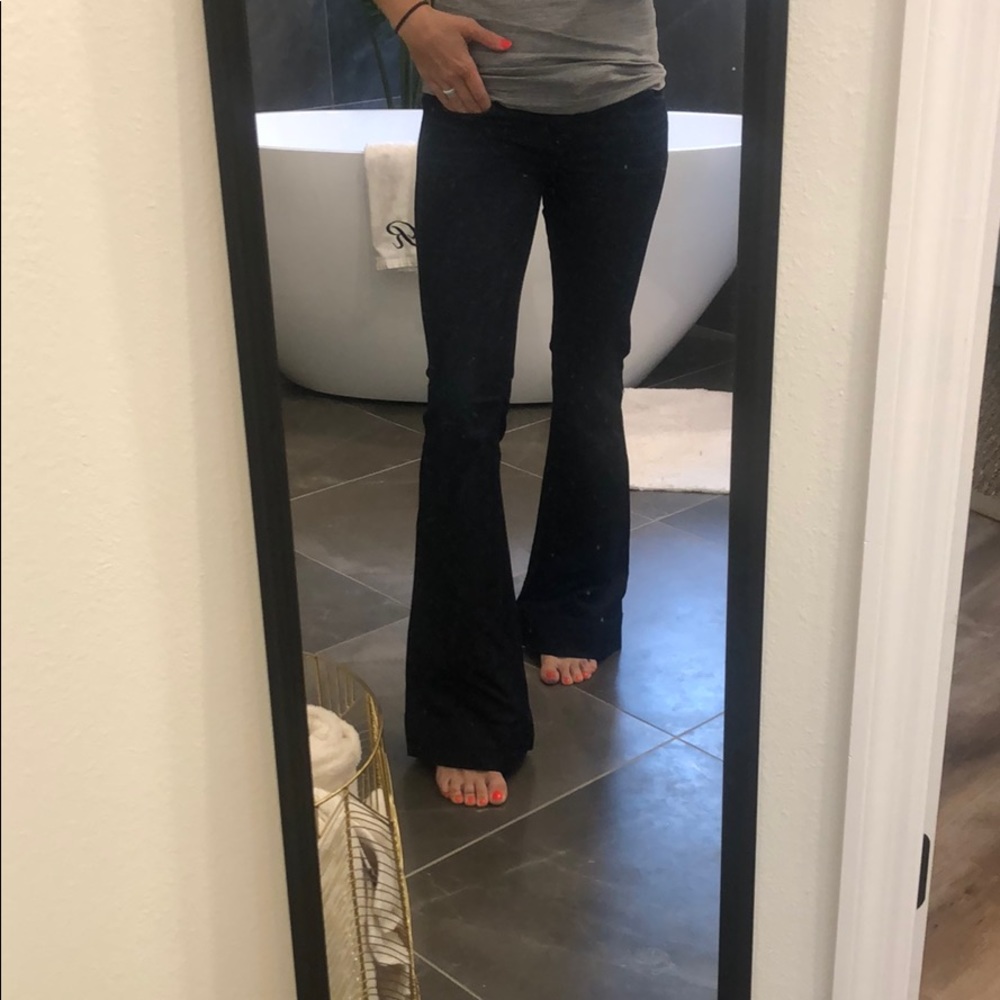 J Brand Lovestory Flare Jeans Dark Wash